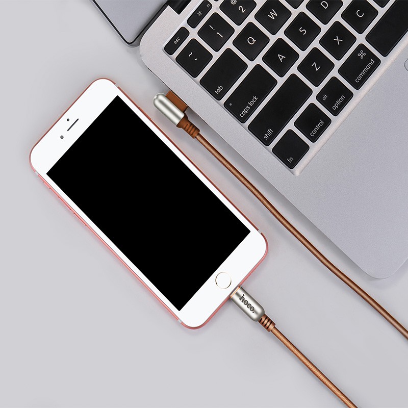DÂY SẠC Hoco U17 cho iPhone iPad, kết nối Lightning, sạc nhanh 2.4A, dài 120cm, 200cm – Chính Hãng