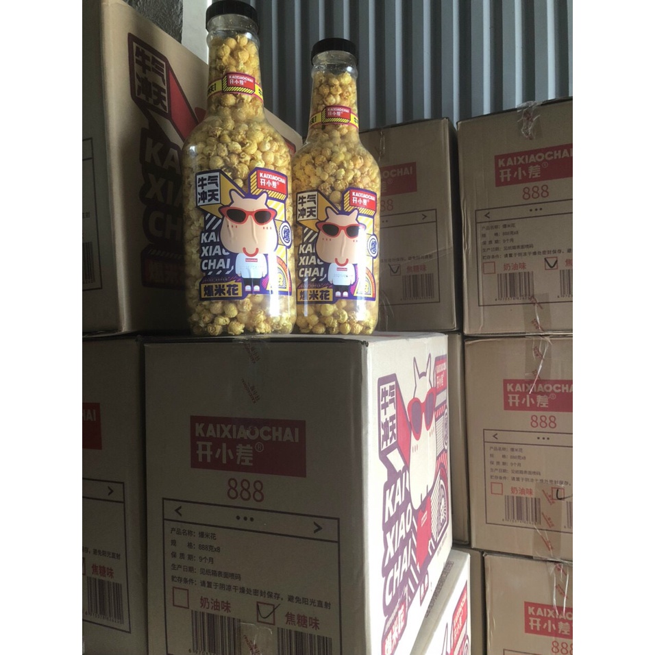 [Rẻ Vô Địch] Set 2 Chai Bỏng Ngô Chai Siêu To Khổng Lồ 1.2KG Cực Ngon