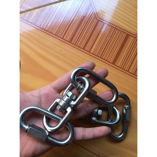 móc xích inox - móc khóa vặn