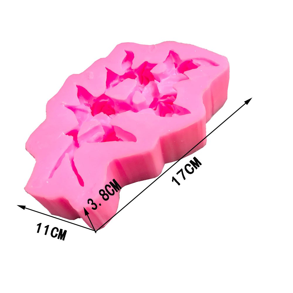 Khuôn Silicon Cành Hoa Hồng to dài 17cm