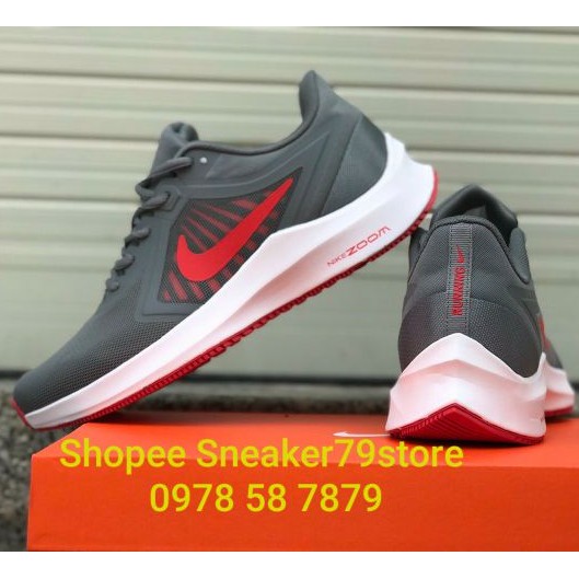 Giày Nike Running Dowshifter 10 Xám Đỏ Men [Chính Hãng - FullBox] Sneaker79store