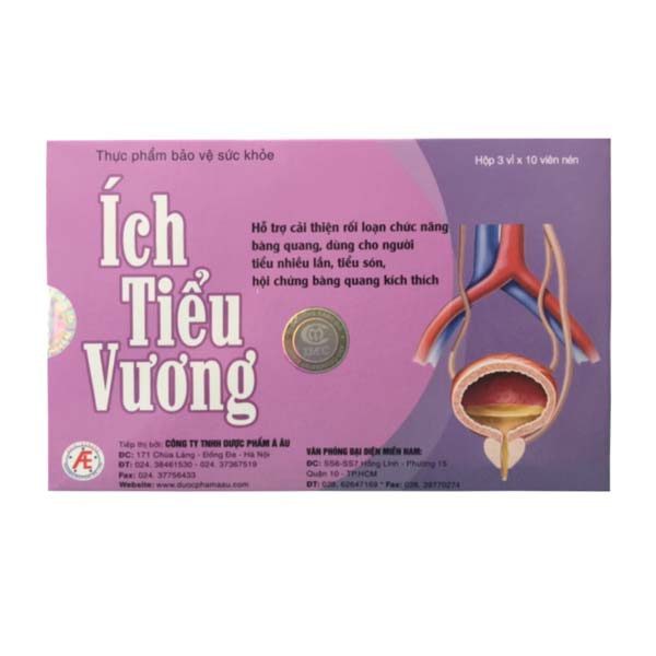Ích tiểu vương -  CẢI THIỆN CHỨC NĂNG THẬN – GIẢM TIỂU ĐÊM TIỂU NHIỀU LẦN · – Hỗ trợ rối loạn chức năng bàng quang