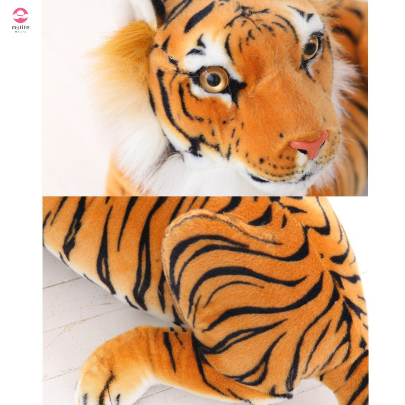 Cute Simulated Small Stuffed Toy Animals Tiger Calf Plush for Kids Birthdays