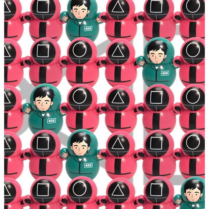 Đồ chơi lật đật hình nhân vật Squid Game mini độc đáo phong cách năm 2021 MM