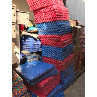 thảm xốp xanh -hồng