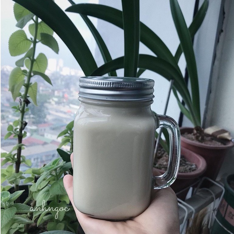 Cốc thủy tinh có quai 480ml ( ngẫu nhiên)