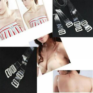 2 đôi dây áo ngực trong suốt