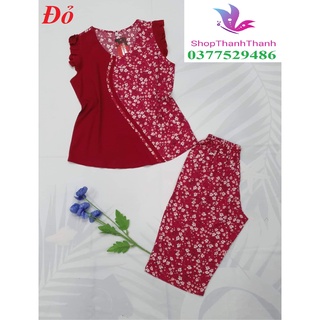 Màu Trơn Lửng Đồ bộ mặc nhà Tôn 2 Da loại 1 ShopThanhThanh