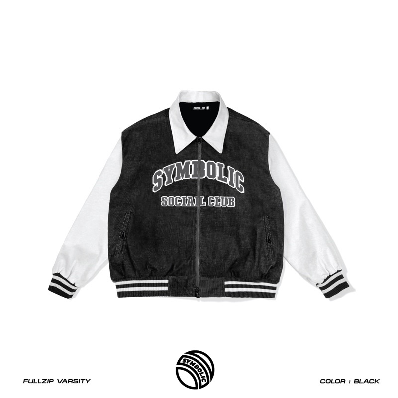 Symbolic Fullzip Varsity Jacket ( áo khoác bomber)