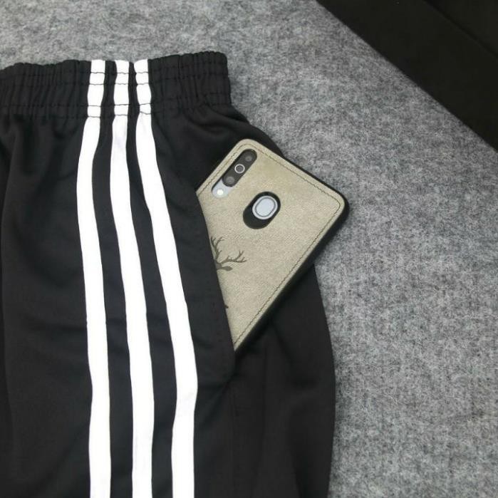[XẢ HÀNG] Quần Short 3 Sọc Thể Thao Unisex Nam Nữ, Quần Lửng Lines Ống Rộng Chất Mát Nhiều Màu | BigBuy360 - bigbuy360.vn