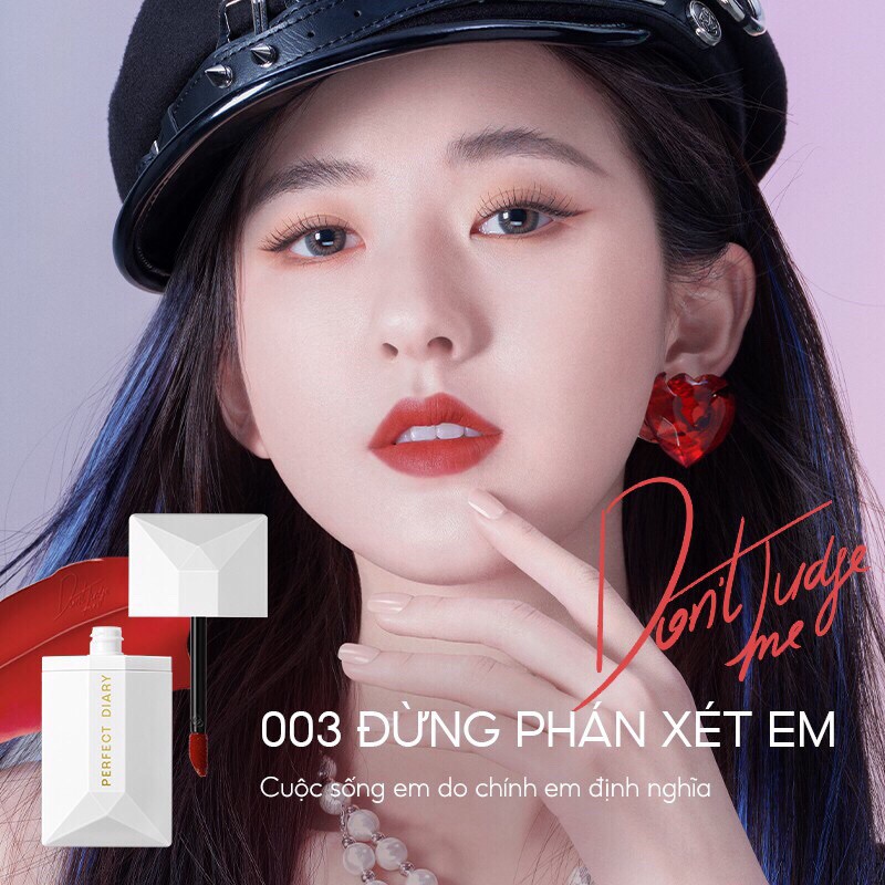 Son Kem Lì  Dưỡng Ẩm Lâu Trôi Chống Thấm Nước  PERFECT DIARY Son Môi Dạng Lỏng mịn như nhung hàng nội địa trung | Thế Giới Skin Care
