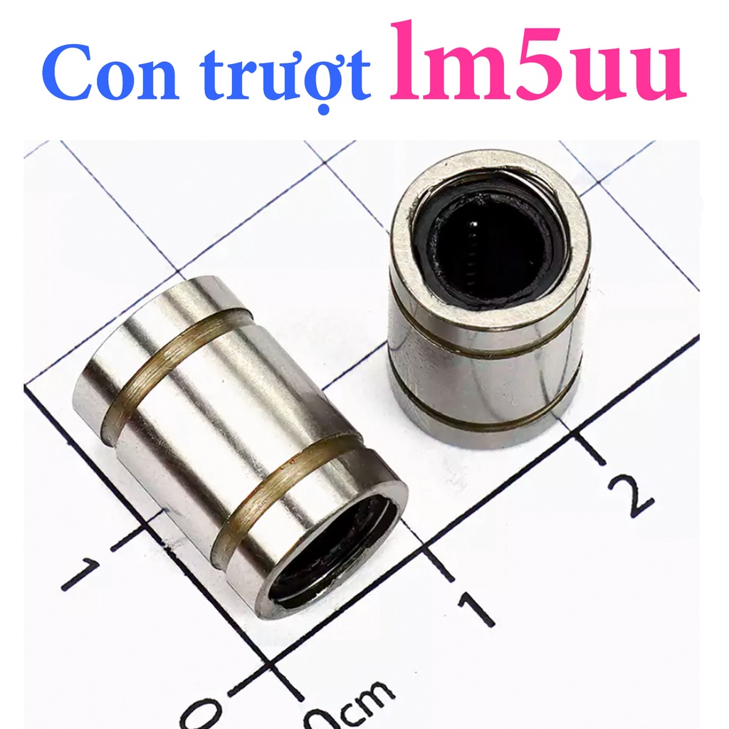 Con trượt Lm5uu ngắn, con trượt 5mm tịnh tiến, con trượt mini
