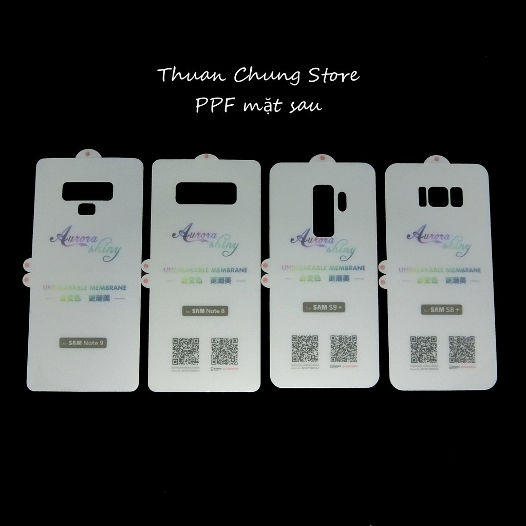 Miếng dán PPF mặt sau cho Samsung Galaxy S9 plus