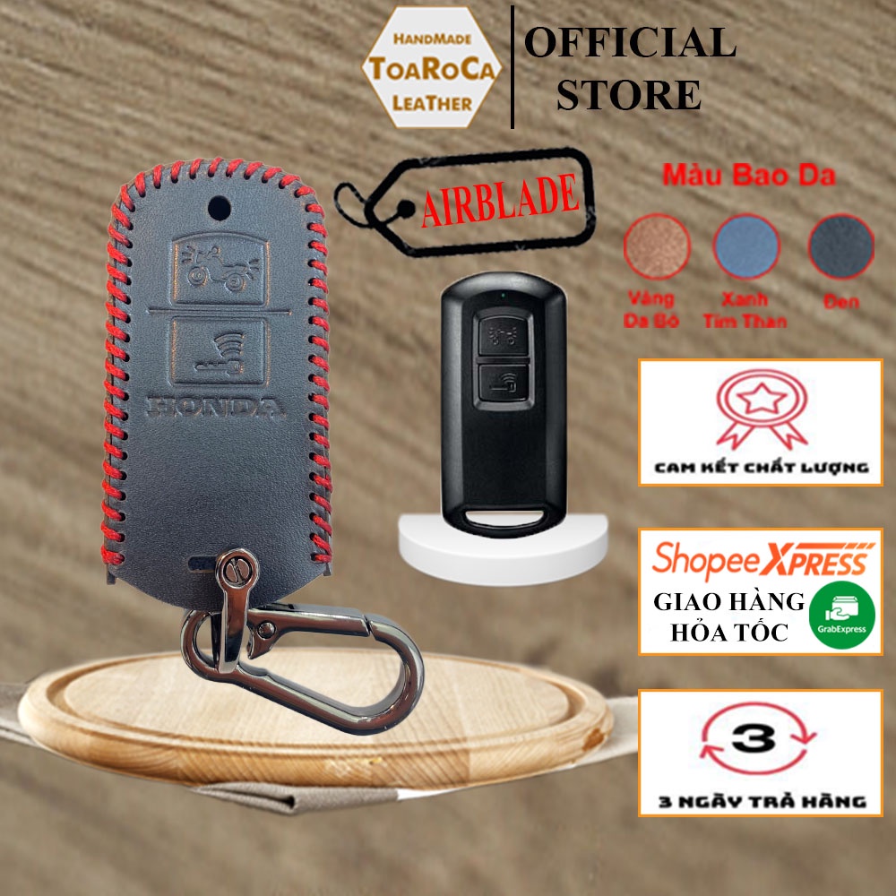 Bao Da Chìa Khóa Smartkey Airblade 125-150,Scoopy 2022, Vario 150, Airblade 2020-21, Lead 2020-21,Vision 18-20 Toaroca
