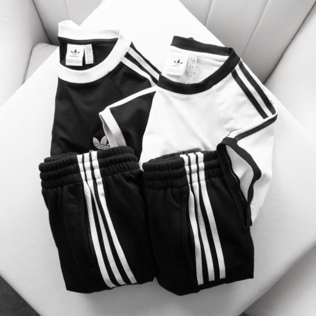 Bộ quần áo thể thao nam thun cao cấp, bộ adidas nam mùa hè cộc tay thun lạnh năng động tracksuit ་