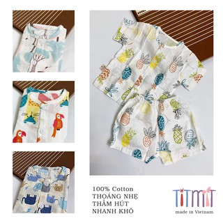 Combo 4 bộ cotton xô