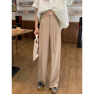 New Korean style casual high waist straight pants trousers 44279