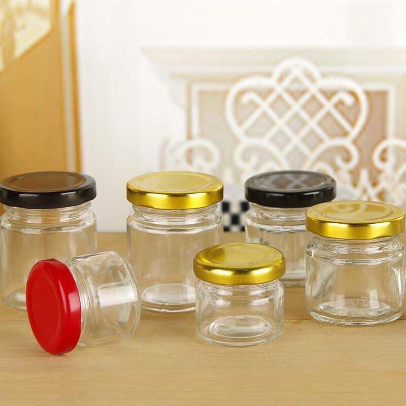 Lọ 30g nắp vàng ko nhãn đựng yến xào hay saffrong