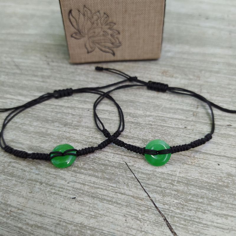 Vòng Handmade đồng xu Cẩm Thạch thiên nhiên