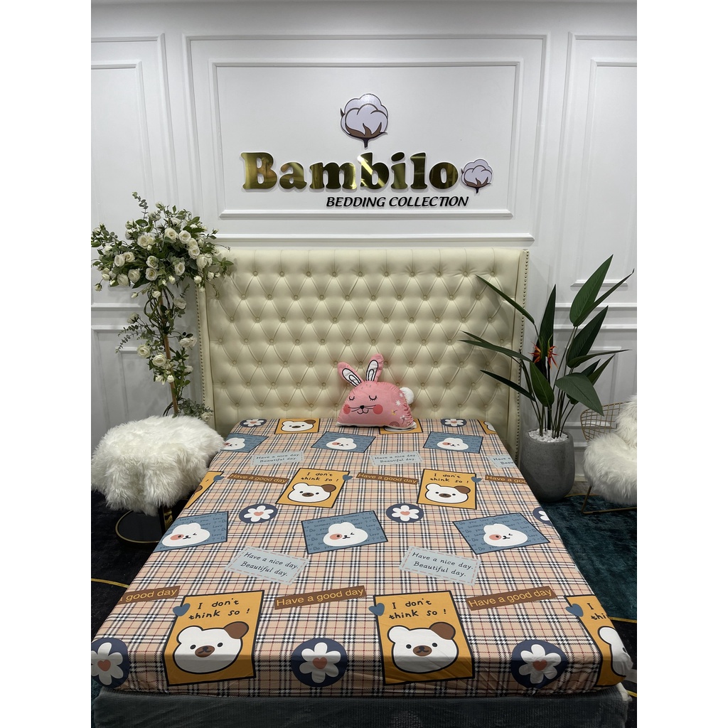Ga chống thấm BAMBILO cotton 100% cao cấp , Drap cotton chống thấm NANO kháng khuẩn hàng nhập khẩu