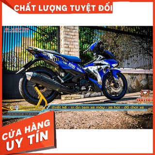 TEM TRÙM EX150 XANH TRẮNG