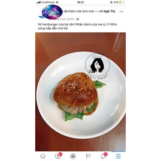 Vỏ bánh Hambuger nguyên cám 4 chiếc