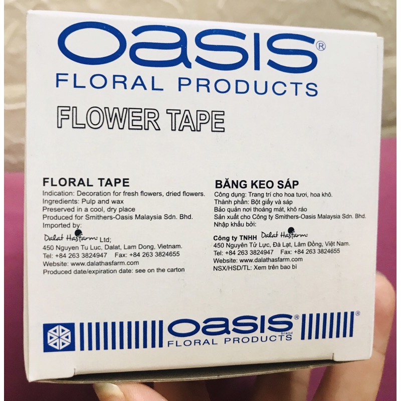LỐC 2 CUỘN BĂNG KEO SÁP OASIS _  Malaysia