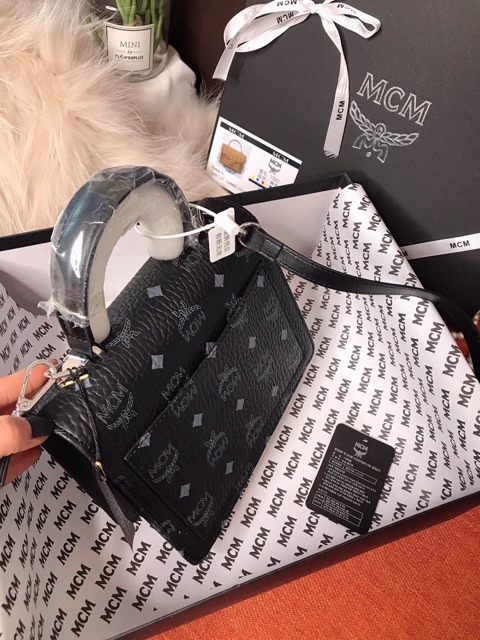 [ Có săn] TÚI MCM da bò, full box + bill check code size 21 | BigBuy360 - bigbuy360.vn