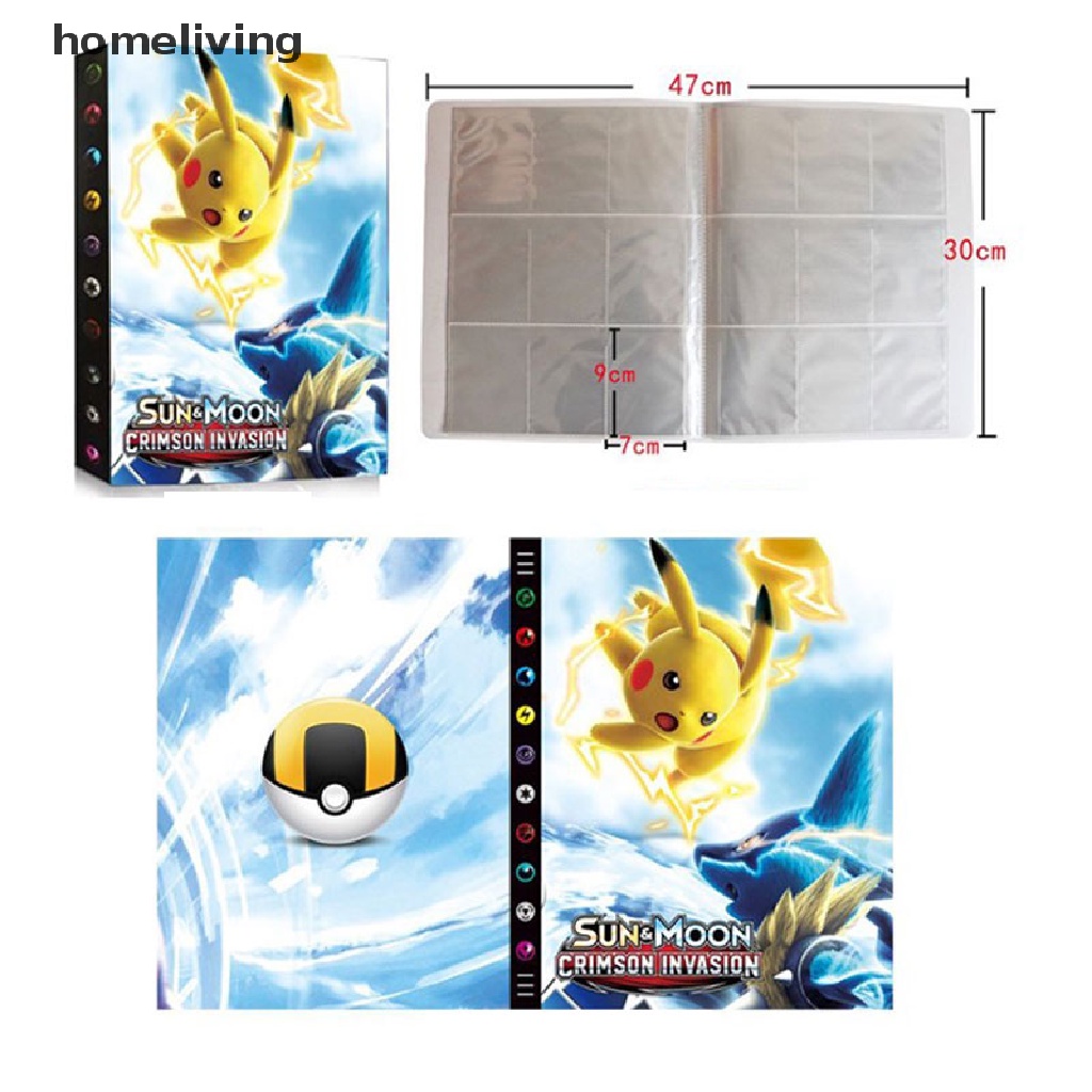 Album Đựng Thẻ 6 Ngăn Hình Pokemon Giá Đỡ