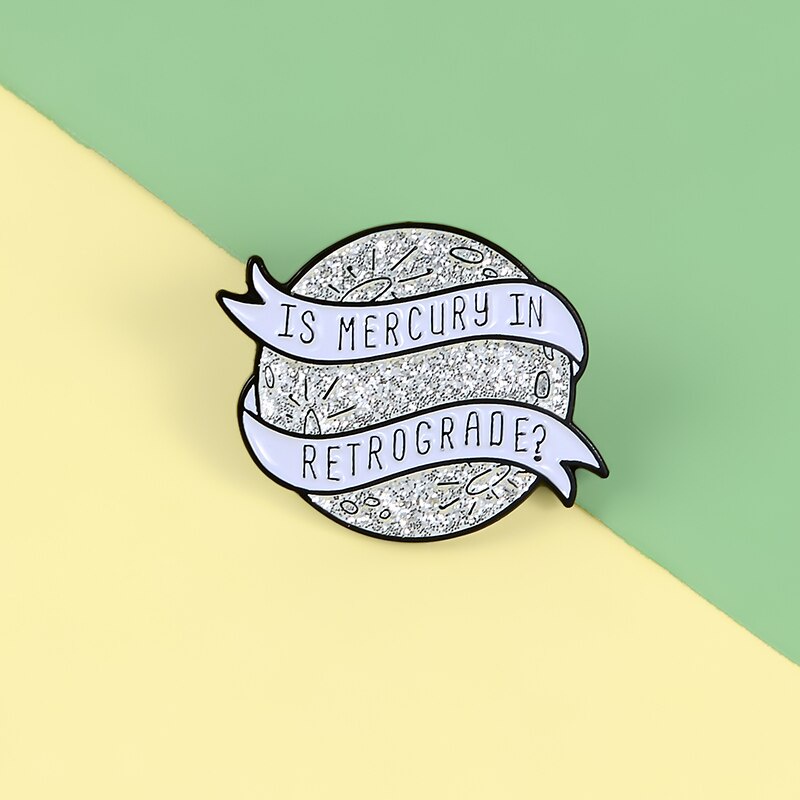 Ghim Cài Áo Kim Loại Hình Vũ Trụ Phong Cách Punk Cho Nam Nữ