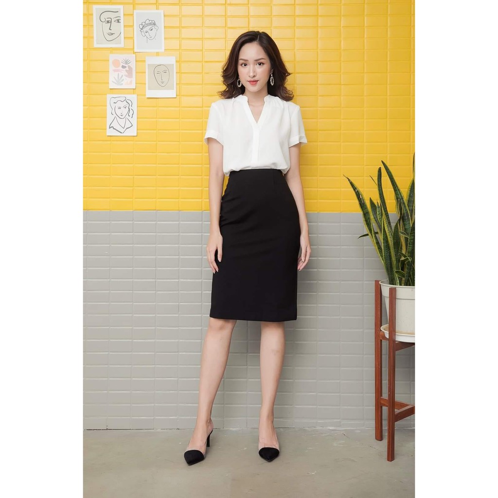 [M6B] Chân váy bút chì suông công sở | BigBuy360 - bigbuy360.vn