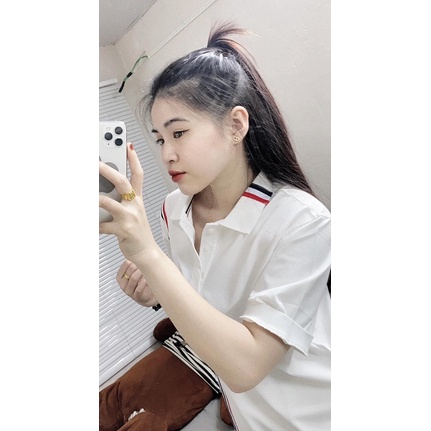 Áo Polo phối sọc 3 sọc cao cấp nam và nữ trending hs