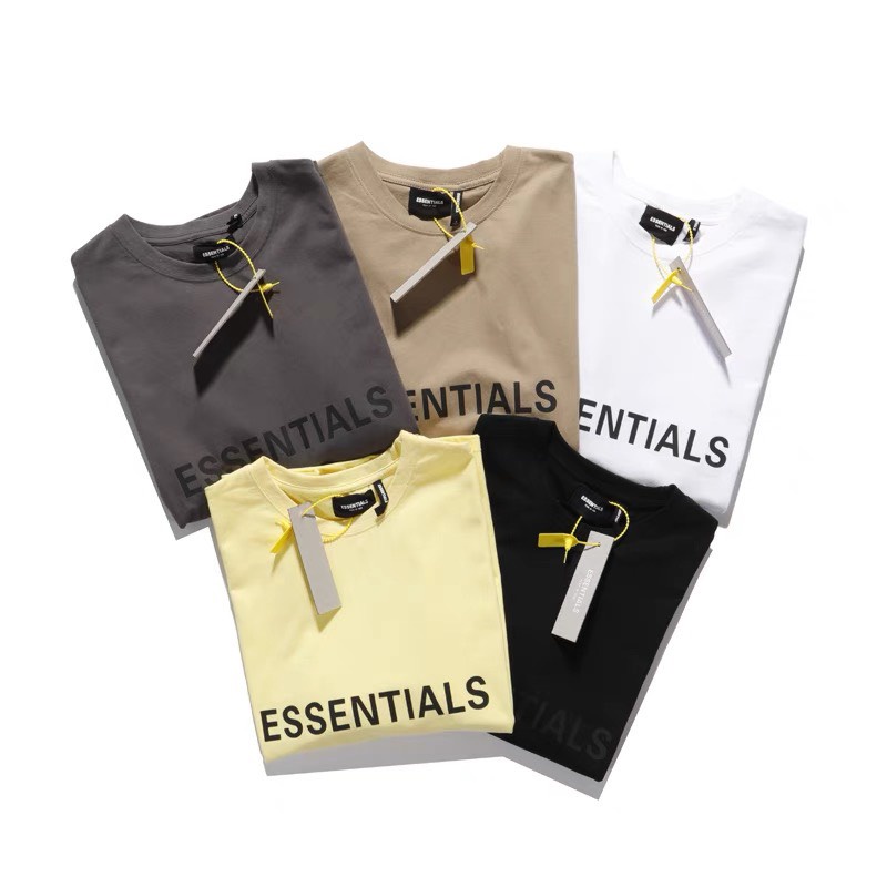 Áo thun cổ tròn ESSENTIALS, áo thun freesize nam nữ unisex, SuzaSport