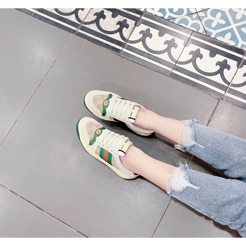 Giày thể thao gucci xanh lá