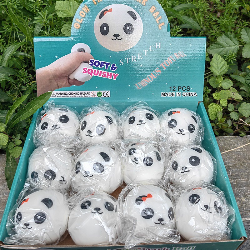 SQUISHY NHỎ HÌNH MẶT GẤU TRÚC TRẮNG PANDA CHẬM TĂNG DỄ THƯƠNG GIÁ RẺ