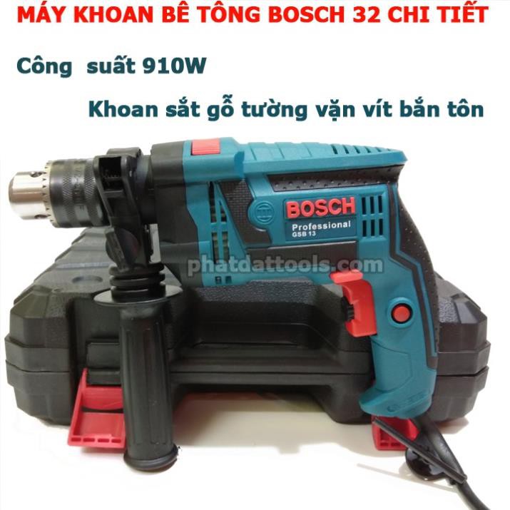 Bộ máy khoan động lực BOCSH 13RE-Công suất 910W-32 chi tiết