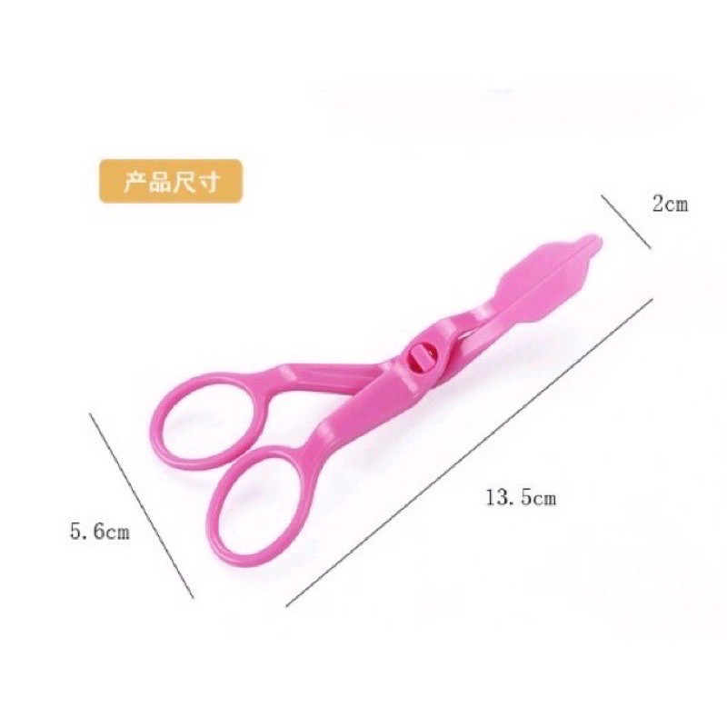 Kéo nhựa gắp hoa kem