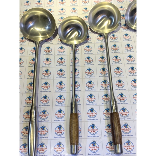 Muôi inox xào, sản inox xào cho bếp công nghiệp Muôi múc canh cho nhà hàng quán ăn