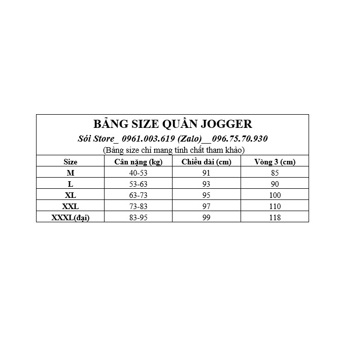 40 - 95kg Quần 1 sọc suông Nam nữ bigsize