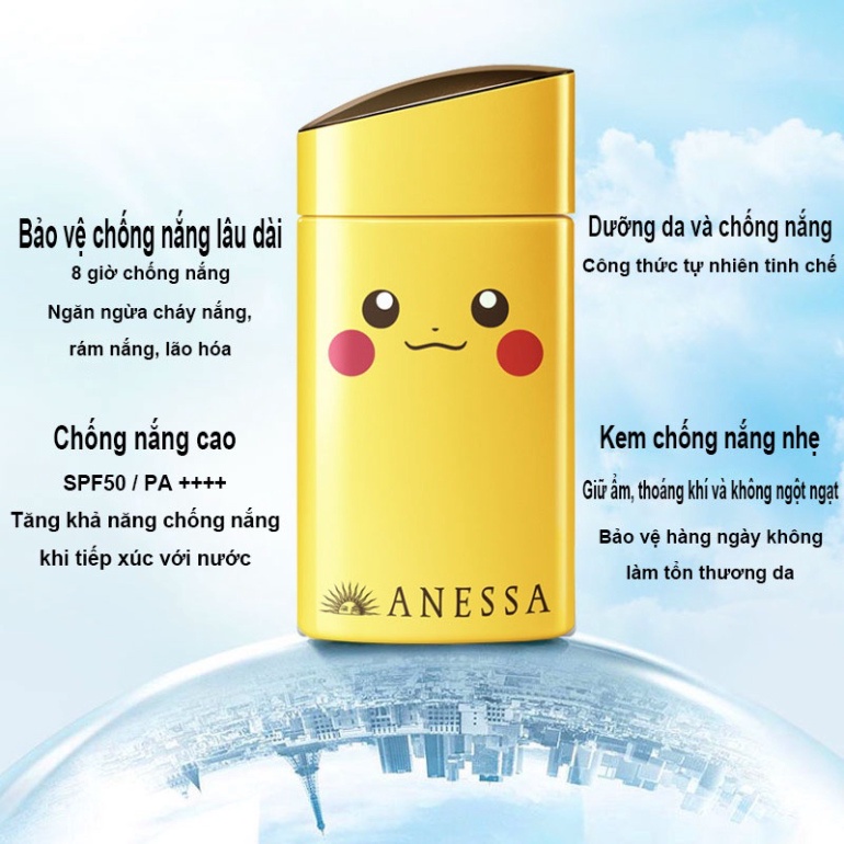 [Giao hàng 24 giờ]Kem chống nắng Anessa phiên bản Pikachu