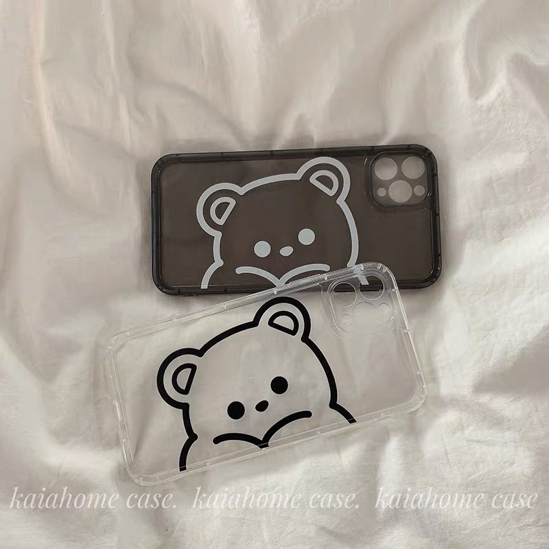 （Random Color）Phone case suitable for iPhone 6 to 12 TPU cartoon couple mobile phone cover