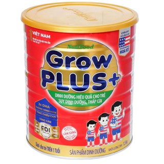 Sữa nutifood grow plus + fdi đỏ trên 1 tuổi