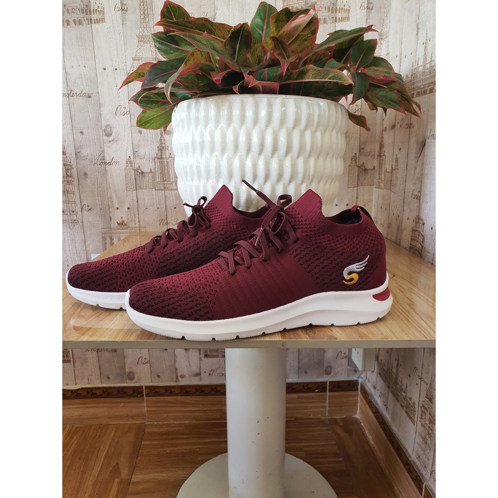 Giày thể thao nam 💖FREESHIP💖 giày chạy bộ sneaker nam nữ Sshoes-có dây, vải thun mềm nhẹ 144-3-D.RED