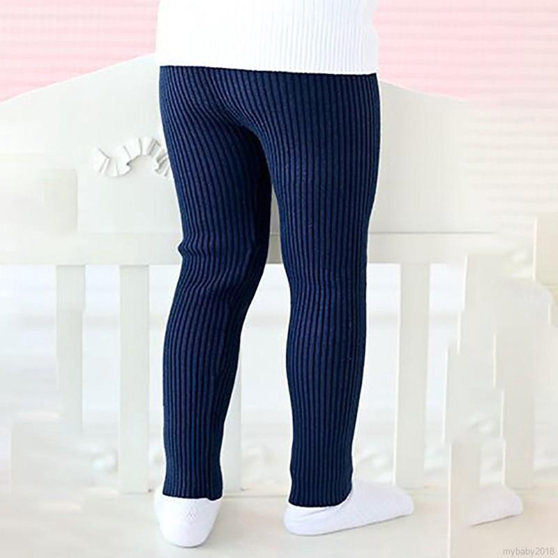 Quần legging màu trơn dễ thương cho bé gái