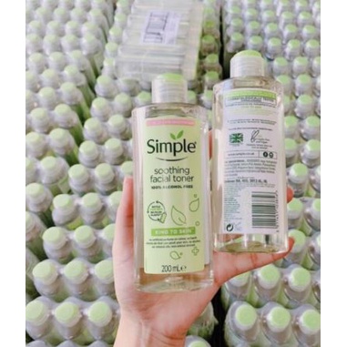 Nước tẩy trang Simple Micellar làm sạch trang điểm vượt trội - không chứa cồn gây khô rát 200ml [CHÍNH HÃNG ĐỘC QUYỀN] | BigBuy360 - bigbuy360.vn