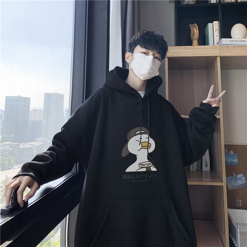 Áo hoodie nam nữ unisex cặp đôi local brand nỉ ngoại form rộng có mũ ulzzang hàn quốc cute zip chống nắng DUCK