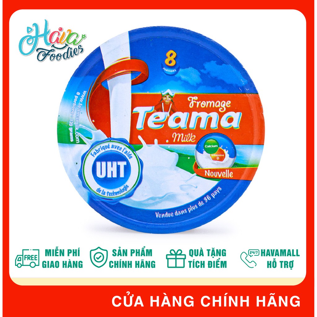 Phô Mai Teama 8 Miếng Hộp 120gr