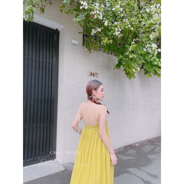 Đầm Xoè Nữ Hai Dây Dáng Dài Tiểu Thư Vải Lụa Đũi ( bầu bí bon chen thoải mái) (Hàng Có Sẵn - Giá Gốc) | BigBuy360 - bigbuy360.vn