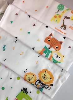 Set 5 Khăn mặt, khăn sữa, khăn xô cho bé