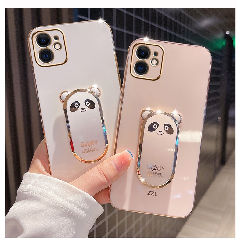 Ốp Điện Thoại Hình Gấu Trúc 3d Chống Sốc Cho iPhone 6 plus 6s plus 7 plus 8 plus xs max xr 11 pro max 12 pro max 13 pro max